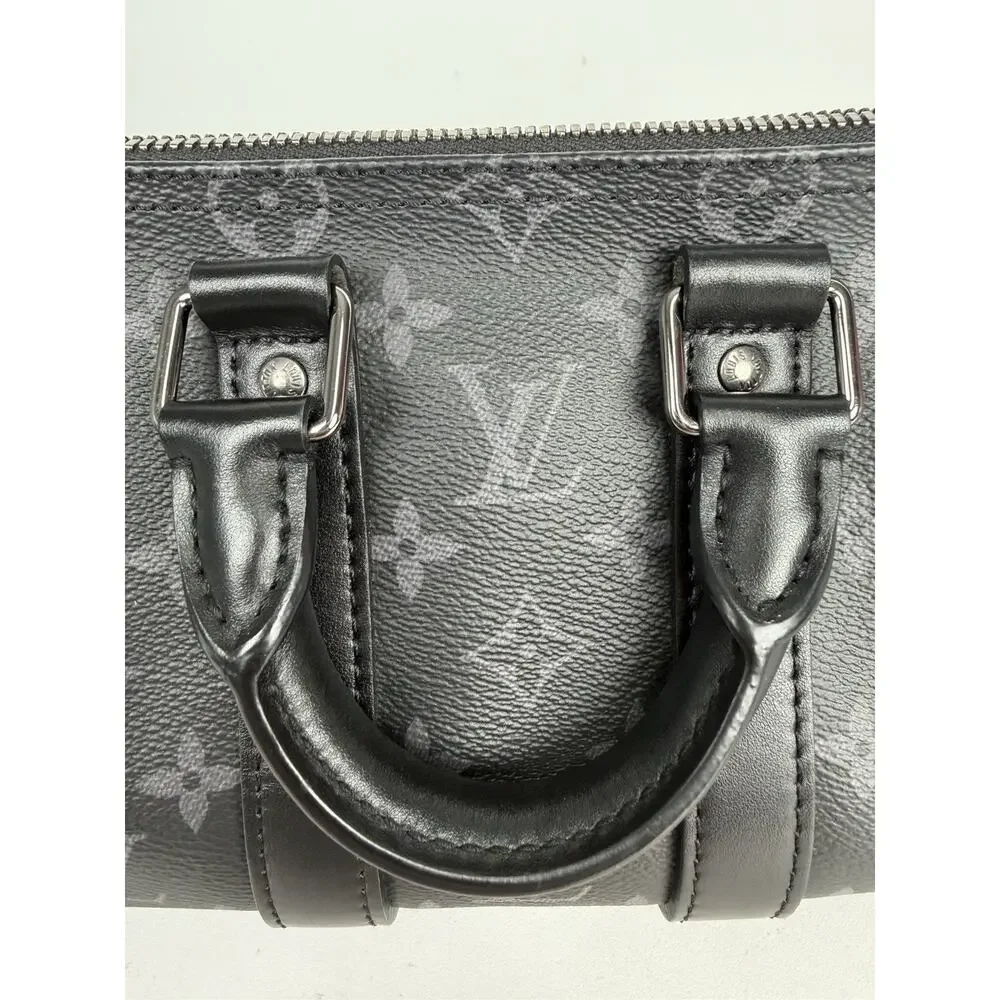 Louis Vuitton Keepall Bandouliere 25 Monogram Eclipse Reverse Coated Canvas F2 - Picture 8 of 16